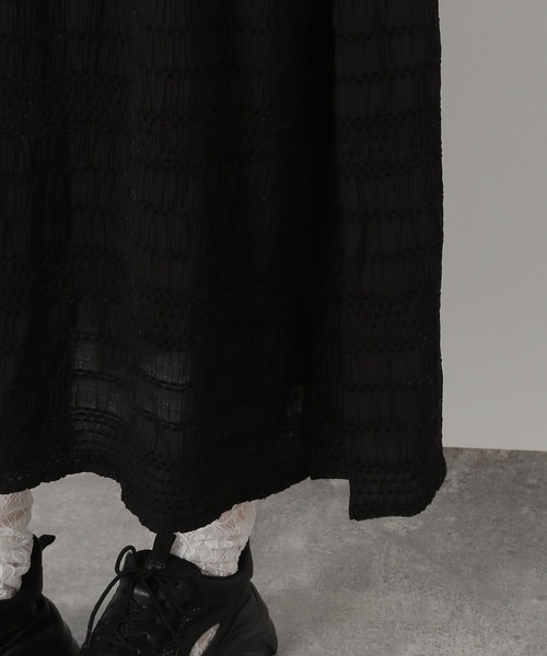 LAKOLE(ラコレ)の「モールストライプカフタンワンピース / 598274(ワンピース・レディース・ダークブラウン/アイボリー/ブラック・FREE)」の13枚目の写真