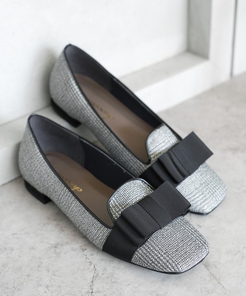 chocolates(チョコラテス)の「晴雨兼用 グログランリボン オペラパンプス【日本製】(パンプス・レディース・ブラック/チェック/ダークブラウン・24.5cm/25.0cm/22.0cm/22.5cm/23.0cm/23.5cm/24.0cm)」の12枚目の写真