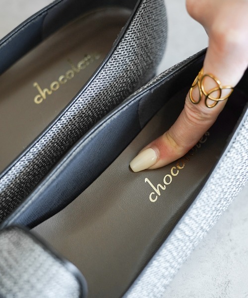 chocolates(チョコラテス)の「晴雨兼用 グログランリボン オペラパンプス【日本製】(パンプス・レディース・ブラック/チェック/ダークブラウン・24.5cm/25.0cm/22.0cm/22.5cm/23.0cm/23.5cm/24.0cm)」の18枚目の写真