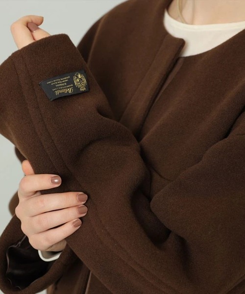 ノーカラーポケットコート（ダウンジャケット/コート）｜CADUNE