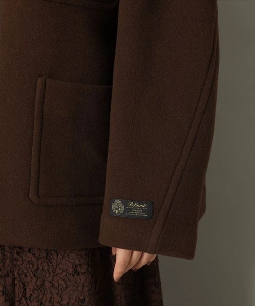 ノーカラーポケットコート（ダウンジャケット/コート）｜CADUNE