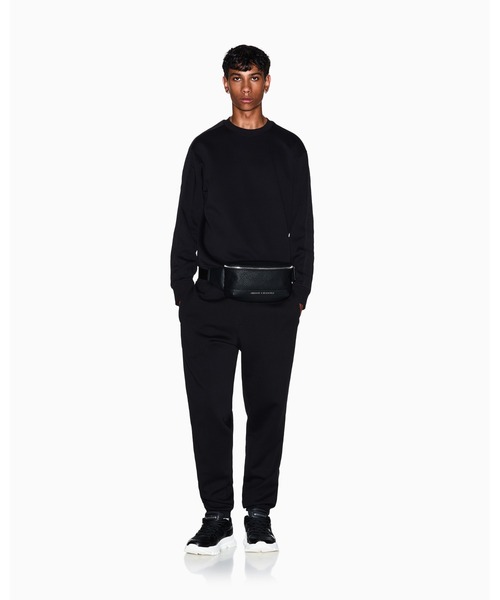 ARMANI EXCHANGE(アルマーニエクスチェンジ)の「【A|X アルマーニ エクスチェンジ】ロゴテープ クルーネックスウェットプルオーバー(スウェット・メンズ・セージグリーン/ブラック・LARGE/MEDIUM/SMALL/X-LARGE/X-SMALL)」の5枚目の写真