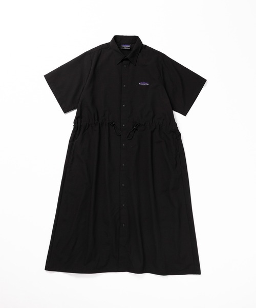 THOUSAND MILE（サウザンドマイル）の「[L's]SHORT SLEEVE SNAP OP HIGH AIR PERMEABILITY/ショートスリーブスナップワンピース（ワンピース・レディース・セージグリーン/ブルー/ブラック/グレイッシュベージュ・FREE）」の2枚目の写真
