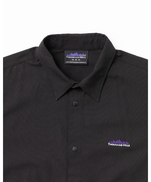 THOUSAND MILE（サウザンドマイル）の「[L's]SHORT SLEEVE SNAP OP HIGH AIR PERMEABILITY/ショートスリーブスナップワンピース（ワンピース・レディース・セージグリーン/ブルー/ブラック/グレイッシュベージュ・FREE）」の12枚目の写真