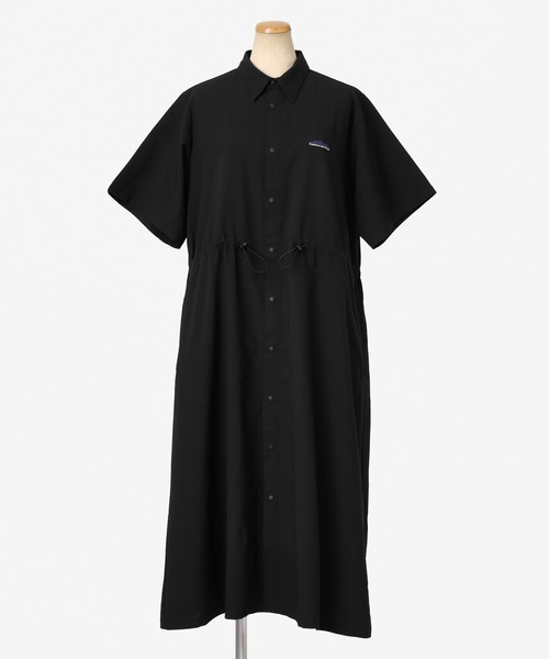THOUSAND MILE（サウザンドマイル）の「[L's]SHORT SLEEVE SNAP OP HIGH AIR PERMEABILITY/ショートスリーブスナップワンピース（ワンピース・レディース・セージグリーン/ブルー/ブラック/グレイッシュベージュ・FREE）」の15枚目の写真