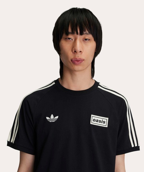 【UK限定】Oasis x adidas Tシャツ　XLサイズ　Black UK限定】Oasis x adidas Tシャツ XLサイズ Black