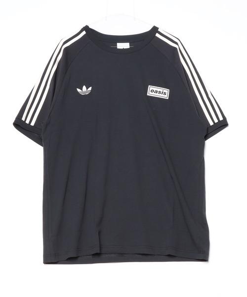 リージャ　ホワイト ストライプ Tシャツ XS/TP adidas Originals × Oasis ツアースリーストライプス Tシャツ