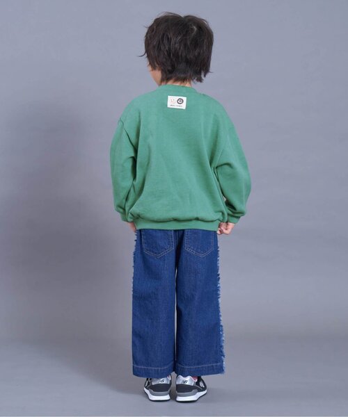 Seraph（セラフ）の「【ジュニア対応】おいしい転写トレーナー（スウェット・キッズ・ブラウン/グリーン/アイボリー・80/90/100/110/120/130/140）」の5枚目の写真