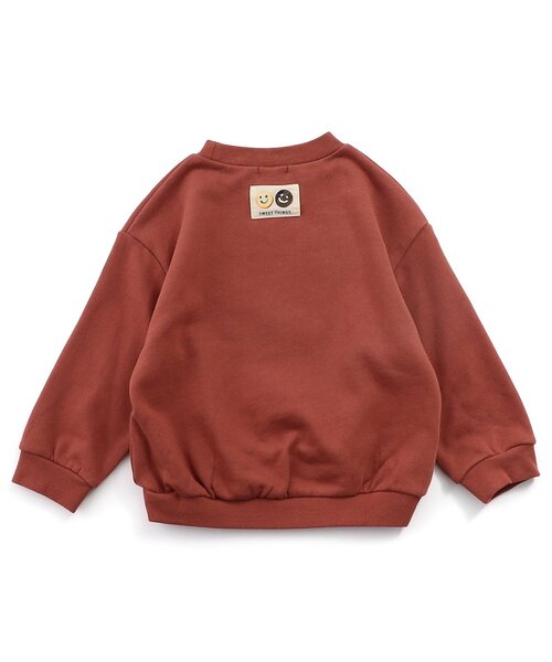 Seraph（セラフ）の「【ジュニア対応】おいしい転写トレーナー（スウェット・キッズ・ブラウン/グリーン/アイボリー・80/90/100/110/120/130/140）」の7枚目の写真