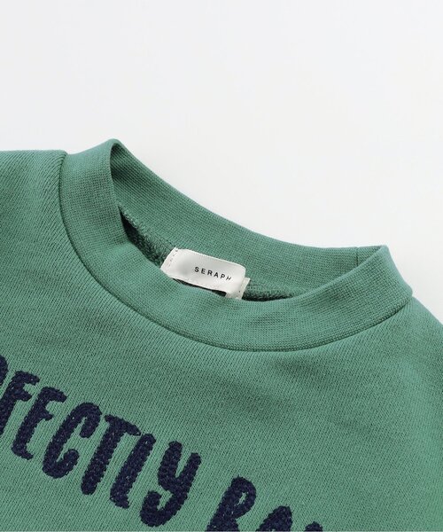 Seraph（セラフ）の「【ジュニア対応】おいしい転写トレーナー（スウェット・キッズ・ブラウン/グリーン/アイボリー・80/90/100/110/120/130/140）」の10枚目の写真