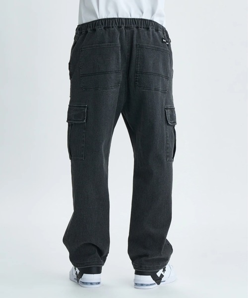 DC SHOES(ディーシーシューズ)の「25 WIDE CARGO PANT /DCストレッチウエストゴムワイド裾ドローコード付きシルエットカーゴパンツ(カーゴパンツ・メンズ・ブラック系その他/カーキ/ブラック/ライトブルー/インディゴブルー・X-LARGE/MEDIUM/LARGE)」の8枚目の写真