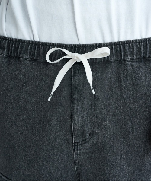 DC SHOES(ディーシーシューズ)の「25 WIDE CARGO PANT /DCストレッチウエストゴムワイド裾ドローコード付きシルエットカーゴパンツ(カーゴパンツ・メンズ・ブラック系その他/カーキ/ブラック/ライトブルー/インディゴブルー・X-LARGE/MEDIUM/LARGE)」の10枚目の写真