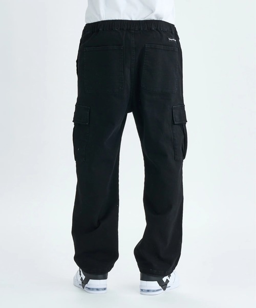 DC SHOES(ディーシーシューズ)の「25 WIDE CARGO PANT /DCストレッチウエストゴムワイド裾ドローコード付きシルエットカーゴパンツ(カーゴパンツ・メンズ・ブラック系その他/カーキ/ブラック/ライトブルー/インディゴブルー・X-LARGE/MEDIUM/LARGE)」の6枚目の写真