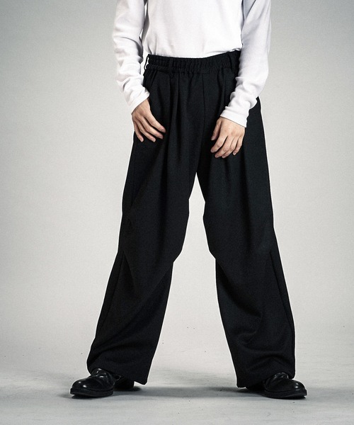 NO ID.】Two-Tuck Easy Parachute Trousers / ツータック イージー