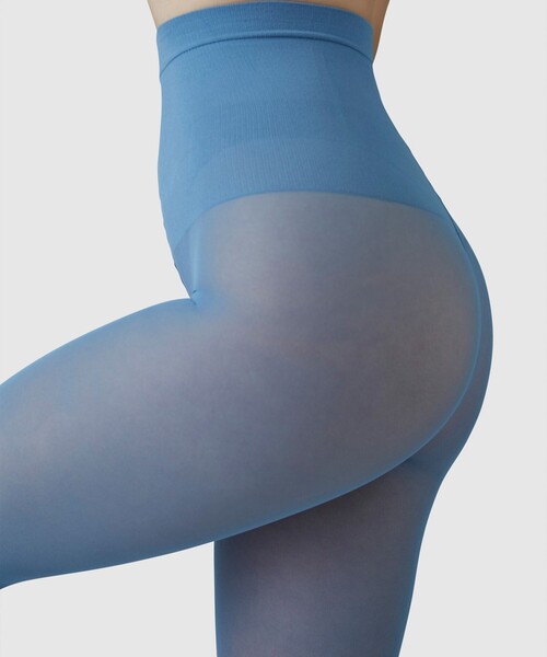 SWEDISH STOCKING(スウェディッシュストッキングス)の「<SWEDISH STOCKINGS>SVEA タイツ 30デニール< Select by EMMEL REFINES >(タイツ/ストッキング・レディース・ブラック/ライトブルー・S)」の2枚目の写真