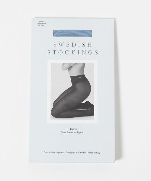 SWEDISH STOCKING(スウェディッシュストッキングス)の「<SWEDISH STOCKINGS>SVEA タイツ 30デニール< Select by EMMEL REFINES >(タイツ/ストッキング・レディース・ブラック/ライトブルー・S)」の5枚目の写真