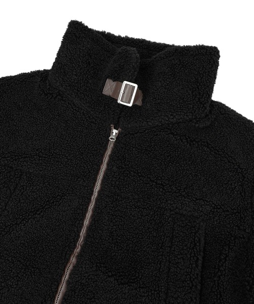 earth music&ecology(アースミュージックアンドエコロジー)の「【2025AW】ボアZIPブルゾン(ムートンコート・レディース・ブラウン/アイボリー/ブラック・FREE)」の15枚目の写真