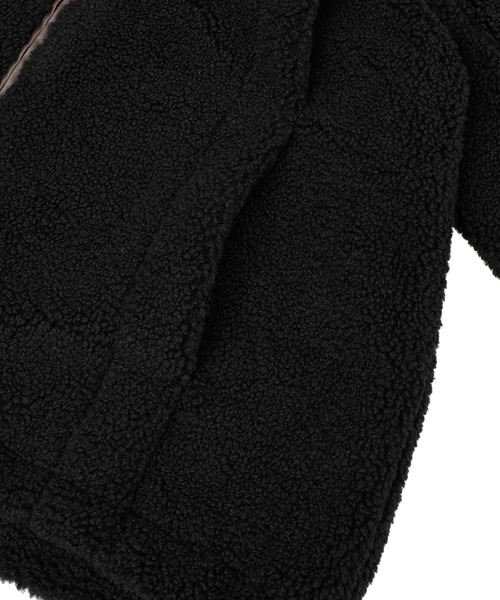 earth music&ecology(アースミュージックアンドエコロジー)の「【2025AW】ボアZIPブルゾン(ムートンコート・レディース・ブラウン/アイボリー/ブラック・FREE)」の16枚目の写真