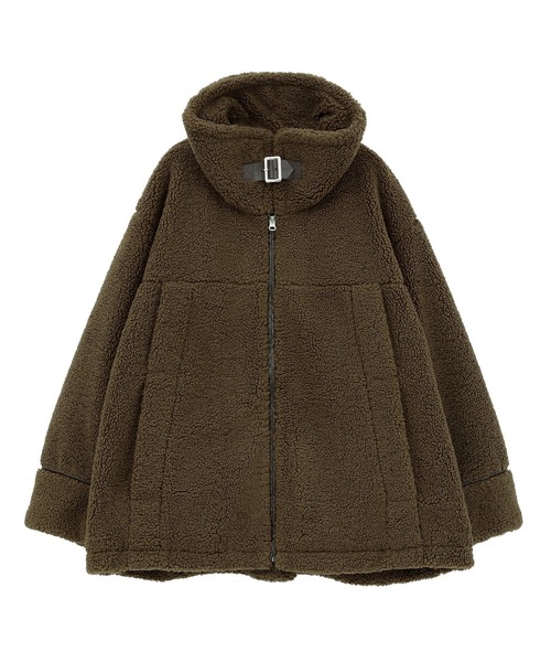 earth music&ecology(アースミュージックアンドエコロジー)の「【2025AW】ボアZIPブルゾン(ムートンコート・レディース・ブラウン/アイボリー/ブラック・FREE)」の21枚目の写真