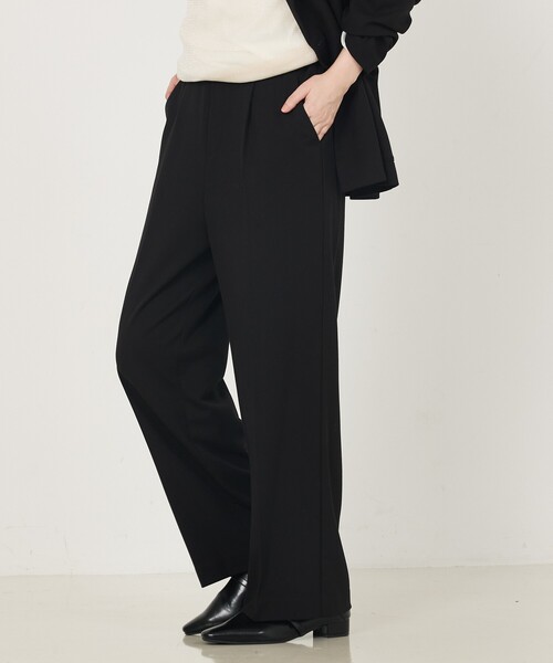 abahouse mavie（アバハウスマヴィ）の「【セットアップ対応】TRストレッチタックセミワイドパンツ（その他パンツ・レディース・ブラック/ベージュ・36/38/40）」の13枚目の写真