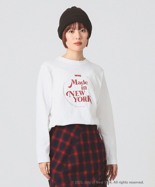 Ray BEAMS（レイビームス）の「【別注】GOOD ROCK SPEED / NEW YORK CITY ロングスリーブ Tシャツ（Tシャツ/カットソー・レディース・ホワイト/ブラック/ホワイト系その他2・ONE SIZE）」の7枚目の写真