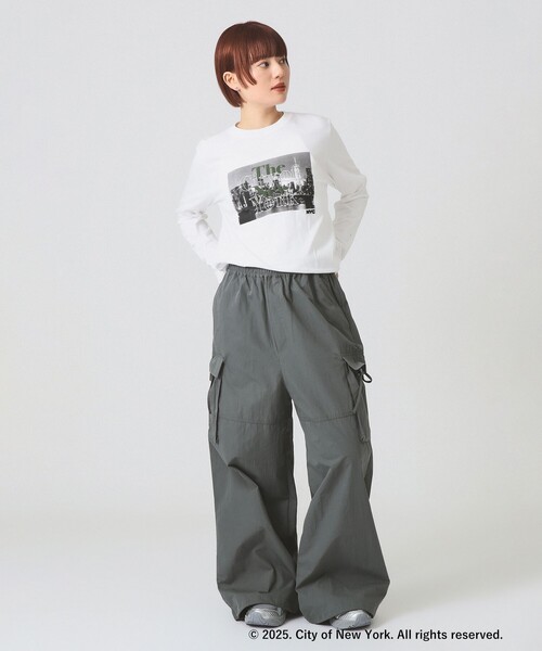 Ray BEAMS（レイビームス）の「【別注】GOOD ROCK SPEED / NEW YORK CITY ロングスリーブ Tシャツ（Tシャツ/カットソー・レディース・ホワイト/ブラック/ホワイト系その他2・ONE SIZE）」の8枚目の写真