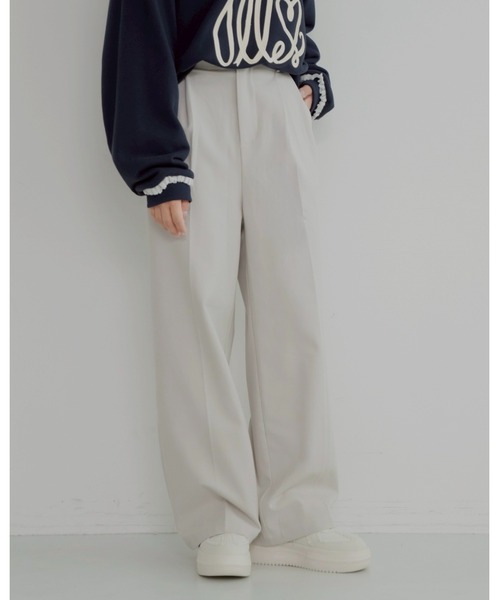 JUMELLE（ジュメロ）の「warm loose slacks【低身長】（スラックス・レディース・アイボリー・MEDIUM/SMALL）」の6枚目の写真
