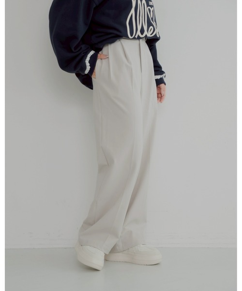 JUMELLE（ジュメロ）の「warm loose slacks【低身長】（スラックス・レディース・アイボリー・MEDIUM/SMALL）」の7枚目の写真