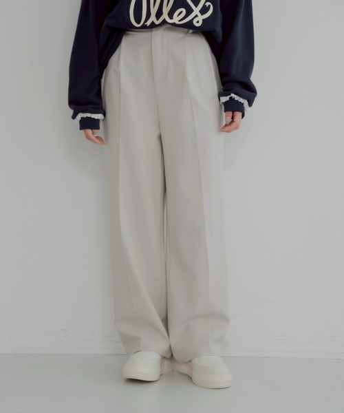 JUMELLE（ジュメロ）の「warm loose slacks【低身長】（スラックス・レディース・アイボリー・MEDIUM/SMALL）」の9枚目の写真