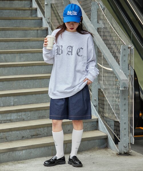 Franklin Climbing（フランクリンクライミング）の「■【Franklin Climbing】vintageプリントスウェット（スウェット・レディース・ブラック/ライトグレー・MEDIUM/LARGE）」の6枚目の写真