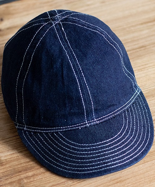 ８(eight)（エイト）の「WW2 デニムキャップ（キャップ・メンズ・インディゴブルー・7 1/4）」の6枚目の写真