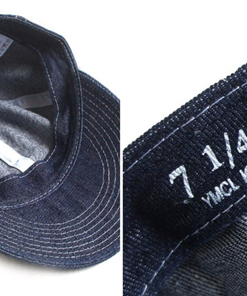 ８(eight)（エイト）の「WW2 デニムキャップ（キャップ・メンズ・インディゴブルー・7 1/4）」の3枚目の写真