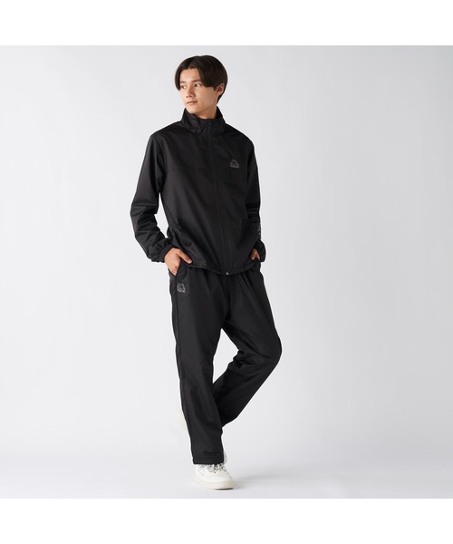 Kappa(カッパ)の「Kappa カッパ ブランド ワンポイント ロゴ 裏メッシュ トラックジャケット ウィンドブレーカー(ブルゾン・メンズ・ブラック/ネイビー・L/M/LL)」の6枚目の写真