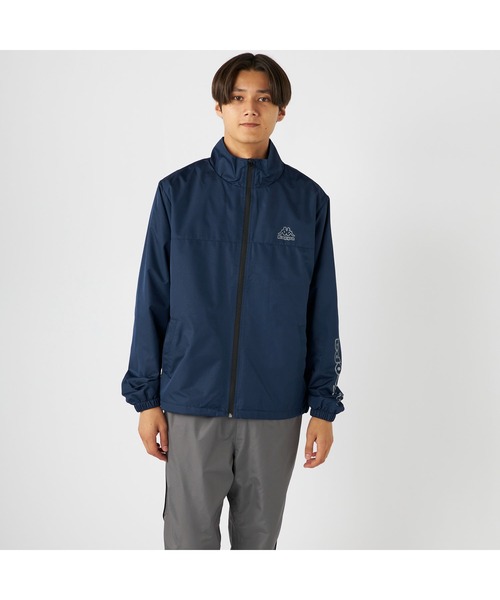 Kappa(カッパ)の「Kappa カッパ ブランド ワンポイント ロゴ 裏メッシュ トラックジャケット ウィンドブレーカー(ブルゾン・メンズ・ブラック/ネイビー・L/M/LL)」の15枚目の写真