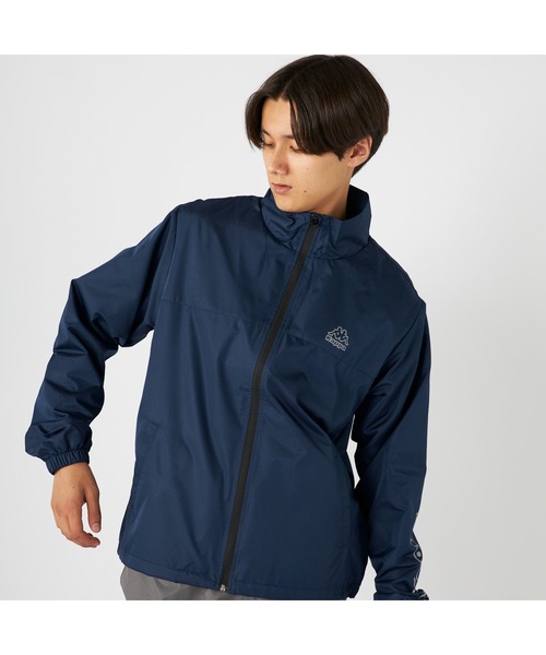 Kappa(カッパ)の「Kappa カッパ ブランド ワンポイント ロゴ 裏メッシュ トラックジャケット ウィンドブレーカー(ブルゾン・メンズ・ブラック/ネイビー・L/M/LL)」の18枚目の写真
