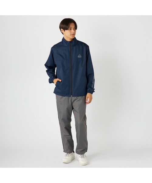 Kappa(カッパ)の「Kappa カッパ ブランド ワンポイント ロゴ 裏メッシュ トラックジャケット ウィンドブレーカー(ブルゾン・メンズ・ブラック/ネイビー・L/M/LL)」の22枚目の写真