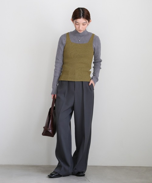 select MOCA(セレクトモカ)の「ポロカーディガンニットセット(カーディガン/ボレロ・レディース・アイボリー/カーキ/ブラック・FREE)」の13枚目の写真