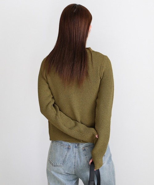 select MOCA(セレクトモカ)の「ポロカーディガンニットセット(カーディガン/ボレロ・レディース・アイボリー/カーキ/ブラック・FREE)」の12枚目の写真