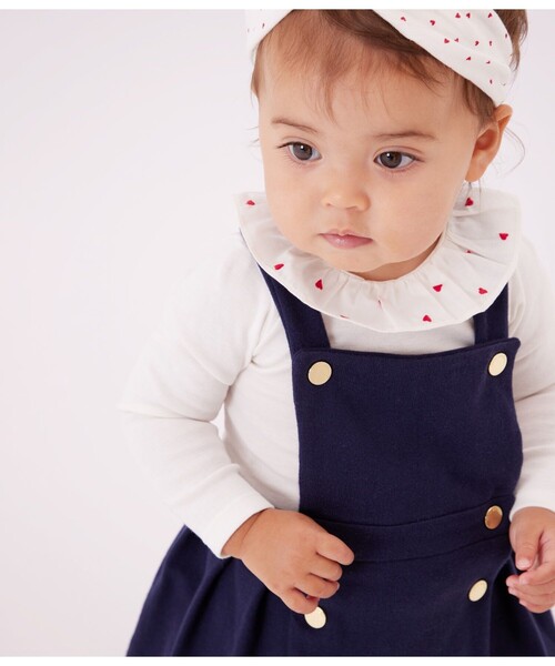 PETIT BATEAU（プチバトー）の「ジャンパースカート（ワンピース・キッズ・ブルー・12MONTH/24MONTH/36MONTH）」の4枚目の写真