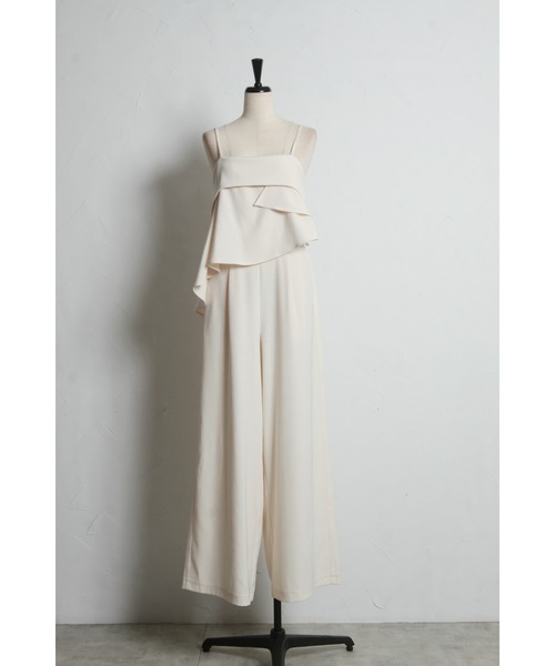 &. NOSTALGIA（アンドドットノスタルジア）の「レイヤードオールインワン（つなぎ/オールインワン・レディース・アイボリー/ブラック・M）」の14枚目の写真