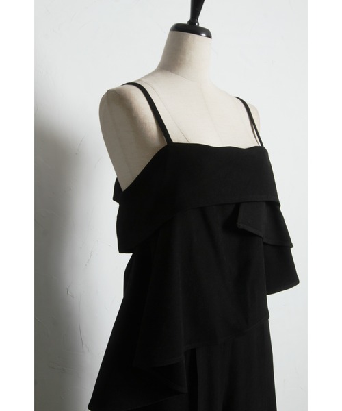 &. NOSTALGIA（アンドドットノスタルジア）の「レイヤードオールインワン（つなぎ/オールインワン・レディース・アイボリー/ブラック・M）」の21枚目の写真