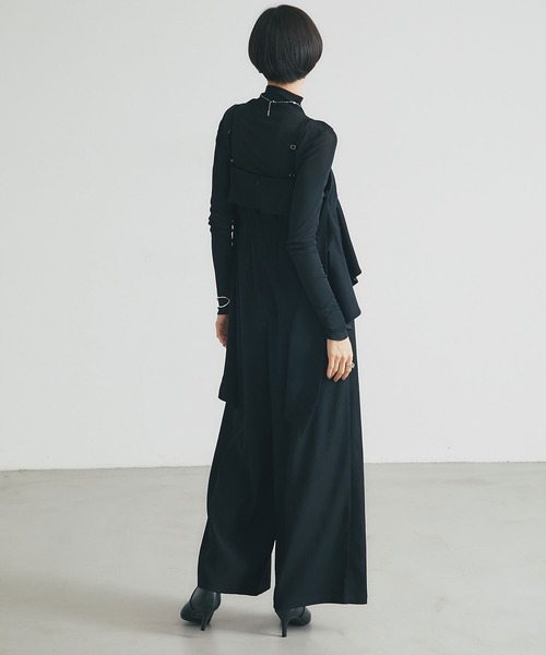 &. NOSTALGIA（アンドドットノスタルジア）の「レイヤードオールインワン（つなぎ/オールインワン・レディース・アイボリー/ブラック・M）」の10枚目の写真