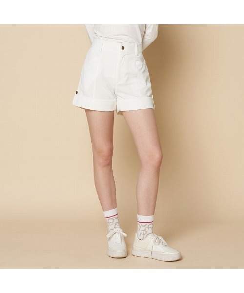 VIVA HEART(ビバハート)の「【VIVA HEART/GOLF】ロールアップショートパンツ(その他パンツ・レディース・ネイビー/オフホワイト/ライトブラウン・L/S/M/XL)」の1枚目の写真