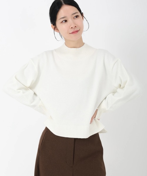 STRAWBERRY-FIELDS（ストロベリーフィールズ）の「ソフティバルキー_バルキーニット（ニット/セーター・レディース・レッド/イエロー系/オフホワイト/ブルー・2）」の2枚目の写真