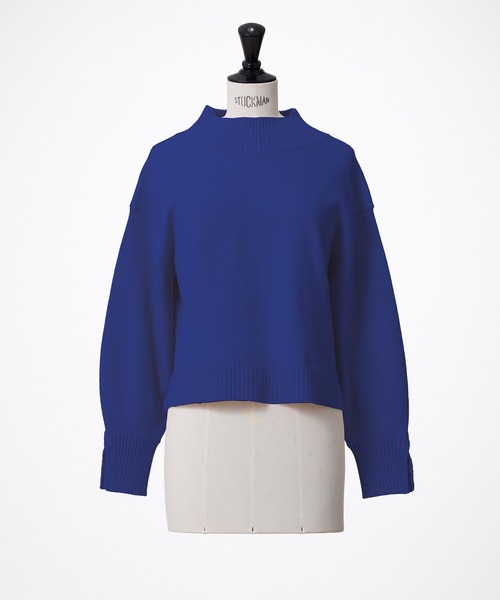 STRAWBERRY-FIELDS（ストロベリーフィールズ）の「ソフティバルキー_バルキーニット（ニット/セーター・レディース・レッド/イエロー系/オフホワイト/ブルー・2）」の17枚目の写真