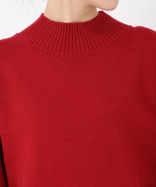 STRAWBERRY-FIELDS（ストロベリーフィールズ）の「ソフティバルキー_バルキーニット（ニット/セーター・レディース・レッド/イエロー系/オフホワイト/ブルー・2）」の10枚目の写真