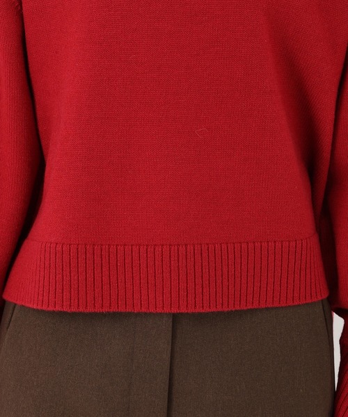 STRAWBERRY-FIELDS（ストロベリーフィールズ）の「ソフティバルキー_バルキーニット（ニット/セーター・レディース・レッド/イエロー系/オフホワイト/ブルー・2）」の13枚目の写真