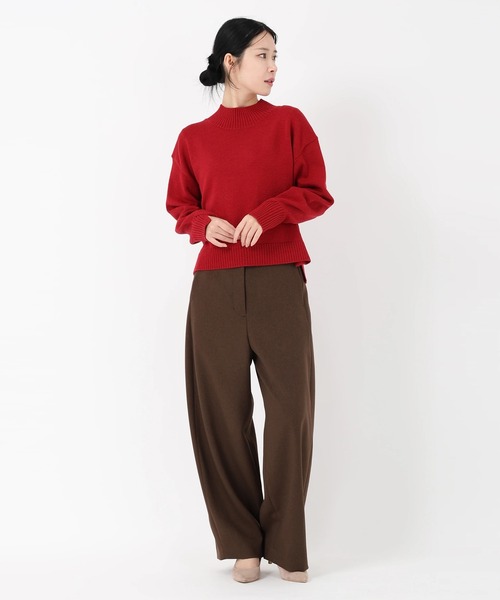 STRAWBERRY-FIELDS（ストロベリーフィールズ）の「ソフティバルキー_バルキーニット（ニット/セーター・レディース・レッド/イエロー系/オフホワイト/ブルー・2）」の15枚目の写真