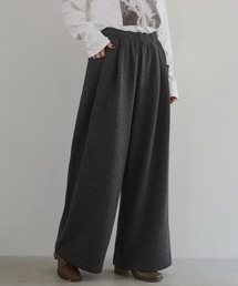 hunch | ベロアボンディング スウェットワイドパンツ(スウェットパンツ)