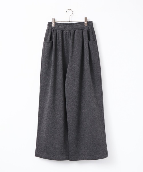 hunch（ハンチ）の「ベロアボンディング スウェットワイドパンツ（スウェットパンツ・レディース・ブラック/アイボリー/チャコール・FREE）」の18枚目の写真